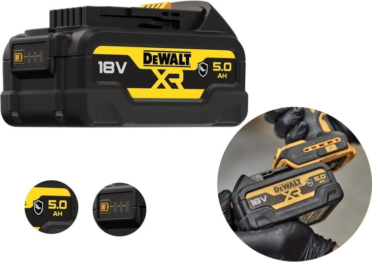 DEWALT DCF850N 205NM + DCB184 G-Shock Batarya + Hızlı Şarj Cihazı Üçlü Set Kutulu