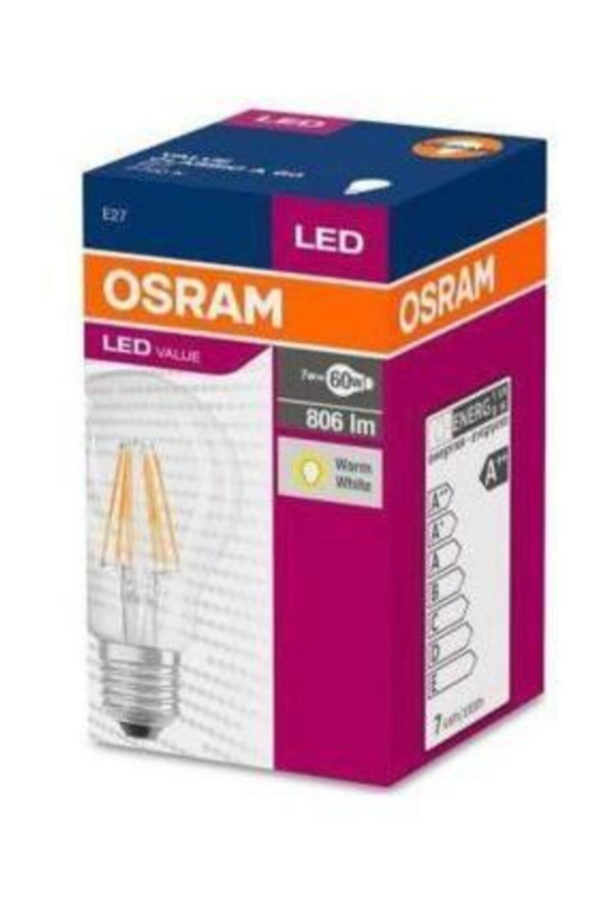 7w (60W) A60 Rustik Led Ampul Sarı 2700k (NORMAL AMPUL BOYUTLARINDADIR)