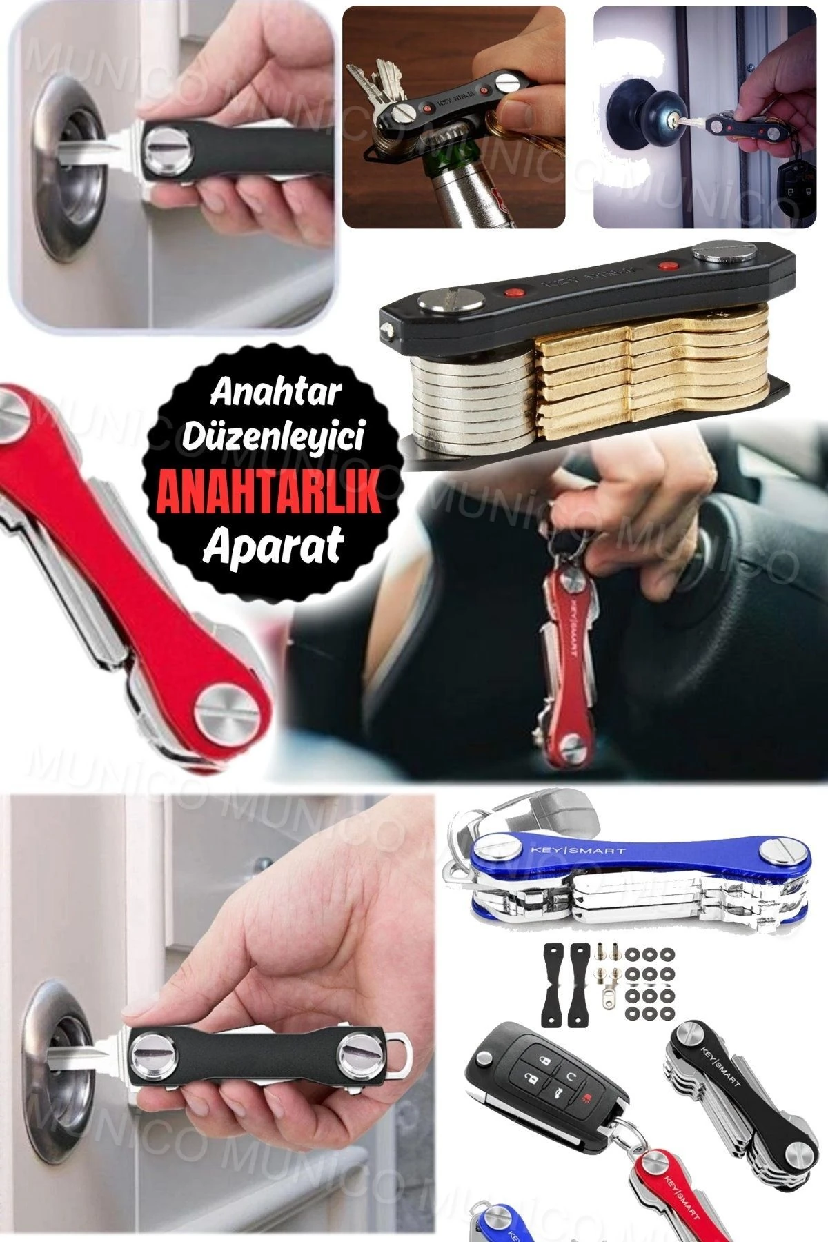 Akıllı Anahtarlık Clever Anahtarlar USB Flash Bellek ve Diğer Küçük Eşyalar İçin Şık ve Fonksiyonel