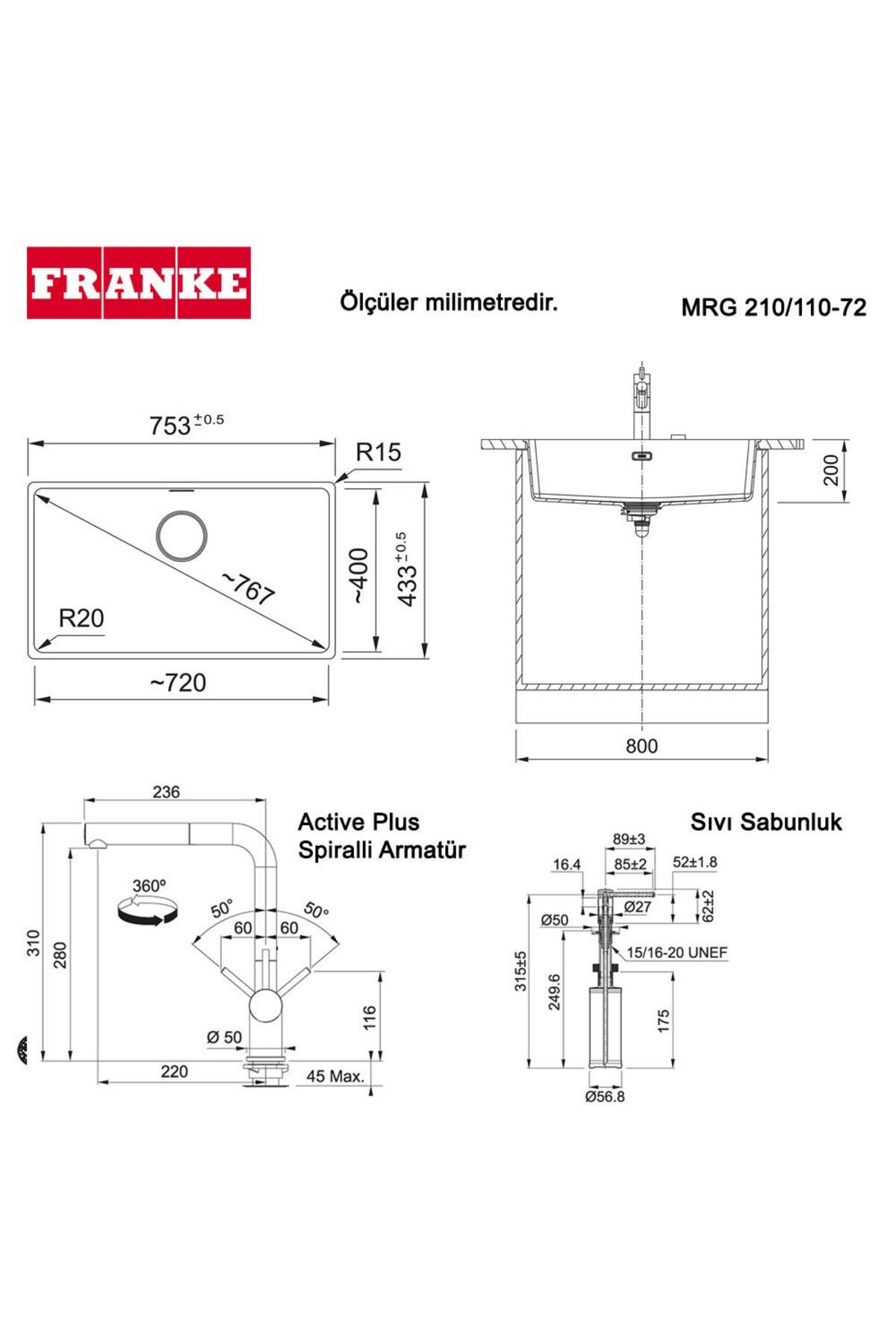 MRG 210, 110-72 Üçlü Set, Nero renk