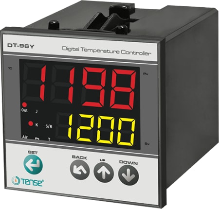 DT-96Y Opsiyonel Sıcaklık Kontrol Cihazı 96 x 96 J,K,S,R,T,PT100 2x4 Dijit 7 Segment