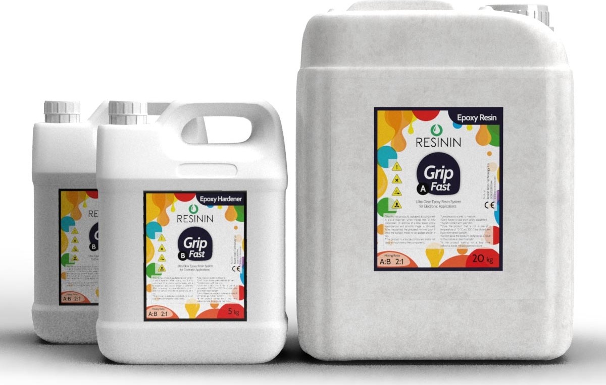Grip Fast A + B Elektronik Kullanımı İçin Hızlı Kuruyan Epoksi Reçine 30 kg