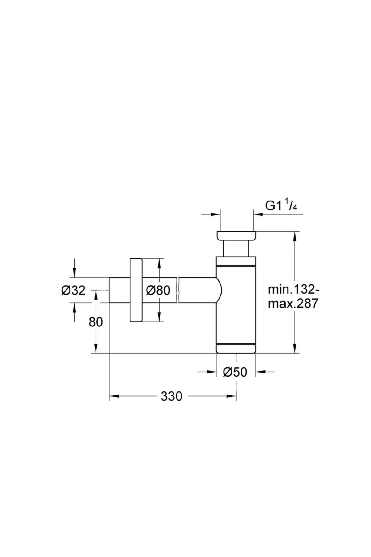 Sifon 1 1/4" - 28912a00