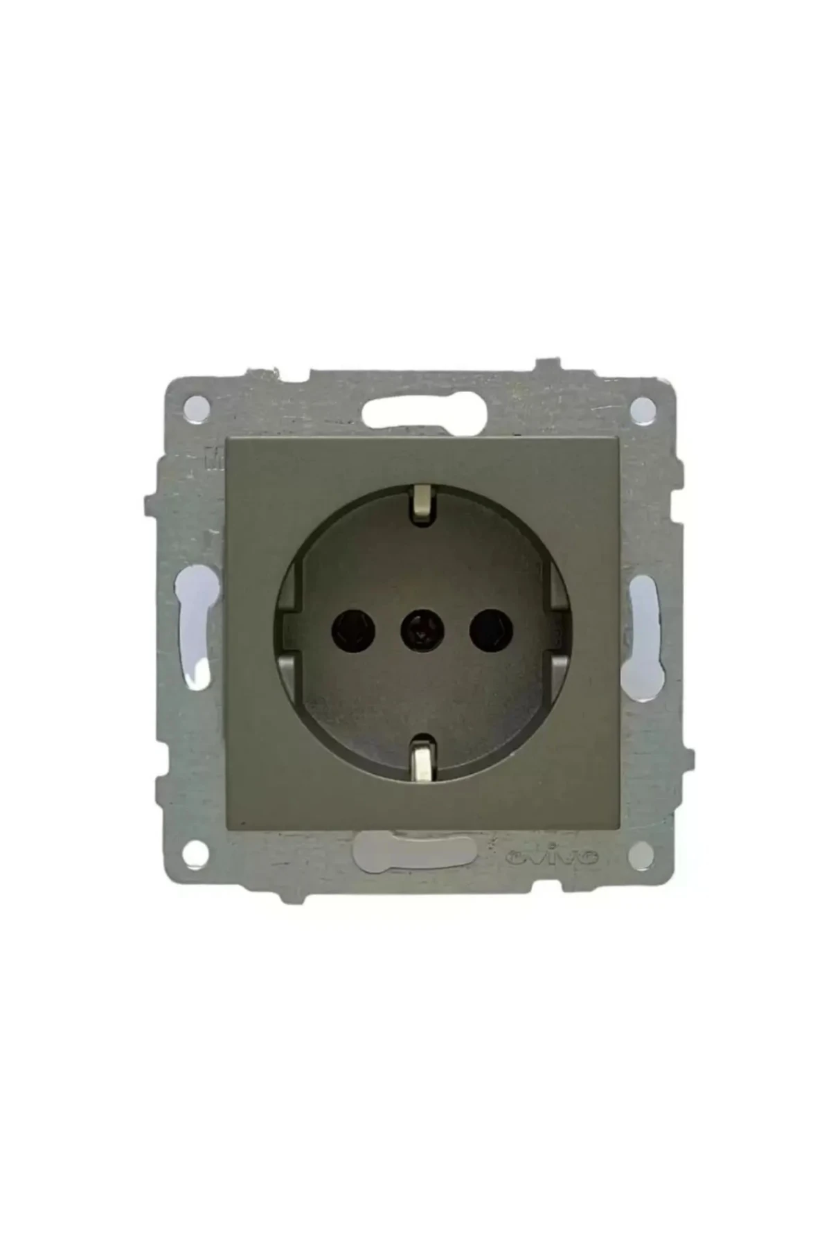 Ovivo Antrasit Topraklı Priz ÇERÇEVESİZ 120 ADET (KOLİ BAZINDA)