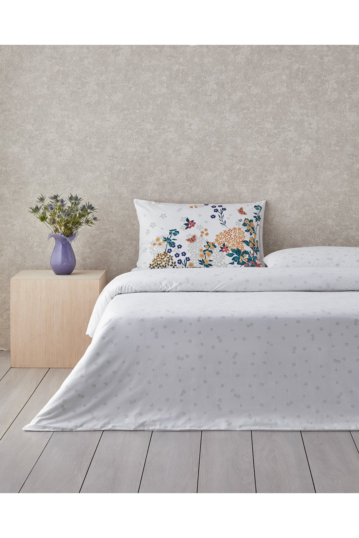 Spring Awakening Pamuklu Tek Kişilik Nevresim Seti 160x220 cm Yeşil – Kırmızı