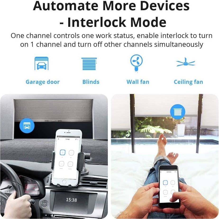 4ch R3 Wifi Smart Switch 4 Kanal Akıllı Röle 4chr3