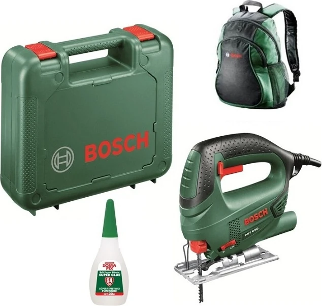 Pst 650 Dekupaj Testere 500 W Çantalı Dekopaj + Sırt Çantası + Yapıştırıcı Seti