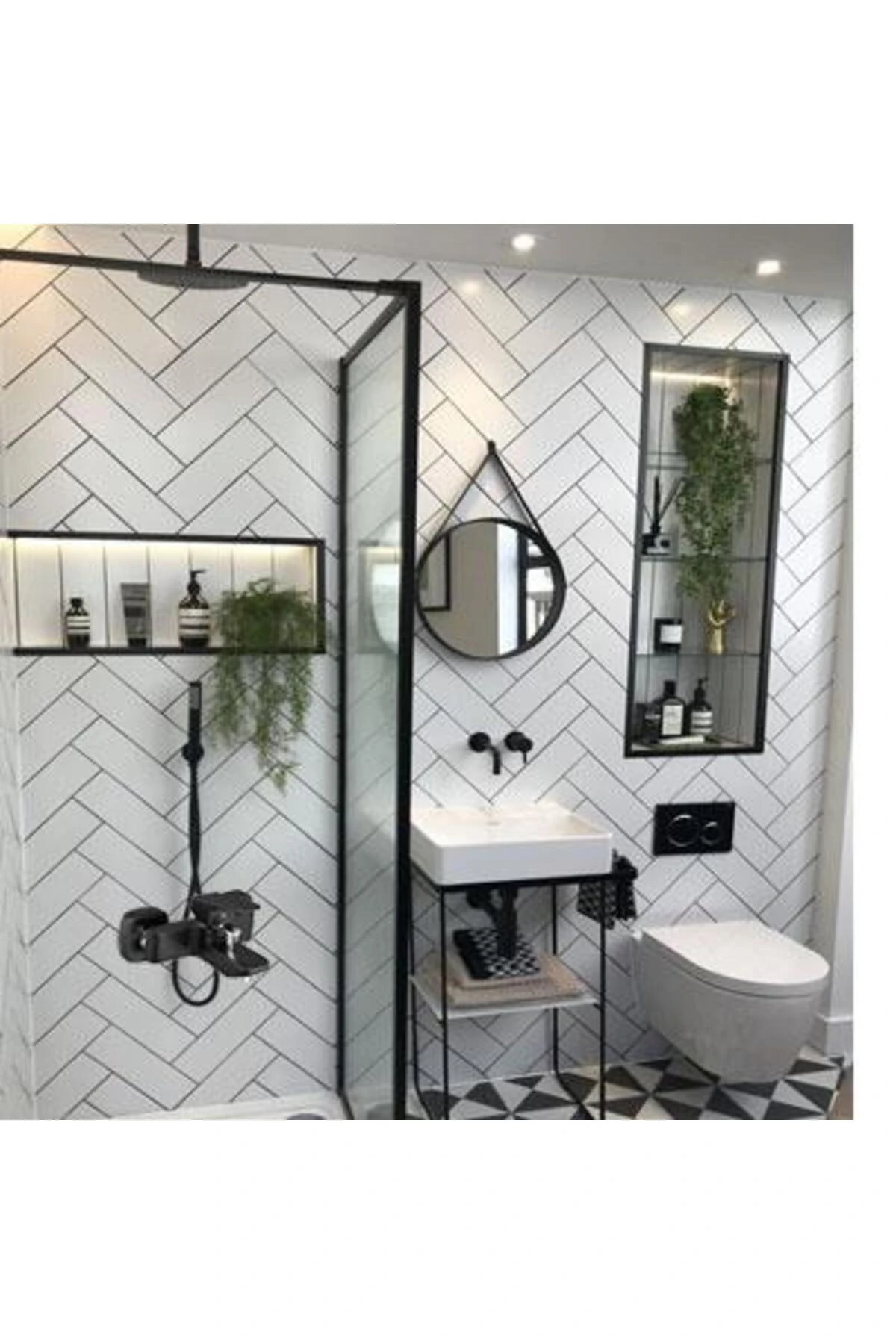 Ar Lunetta Banyo Duş Bataryası Mat Siyah 103502484