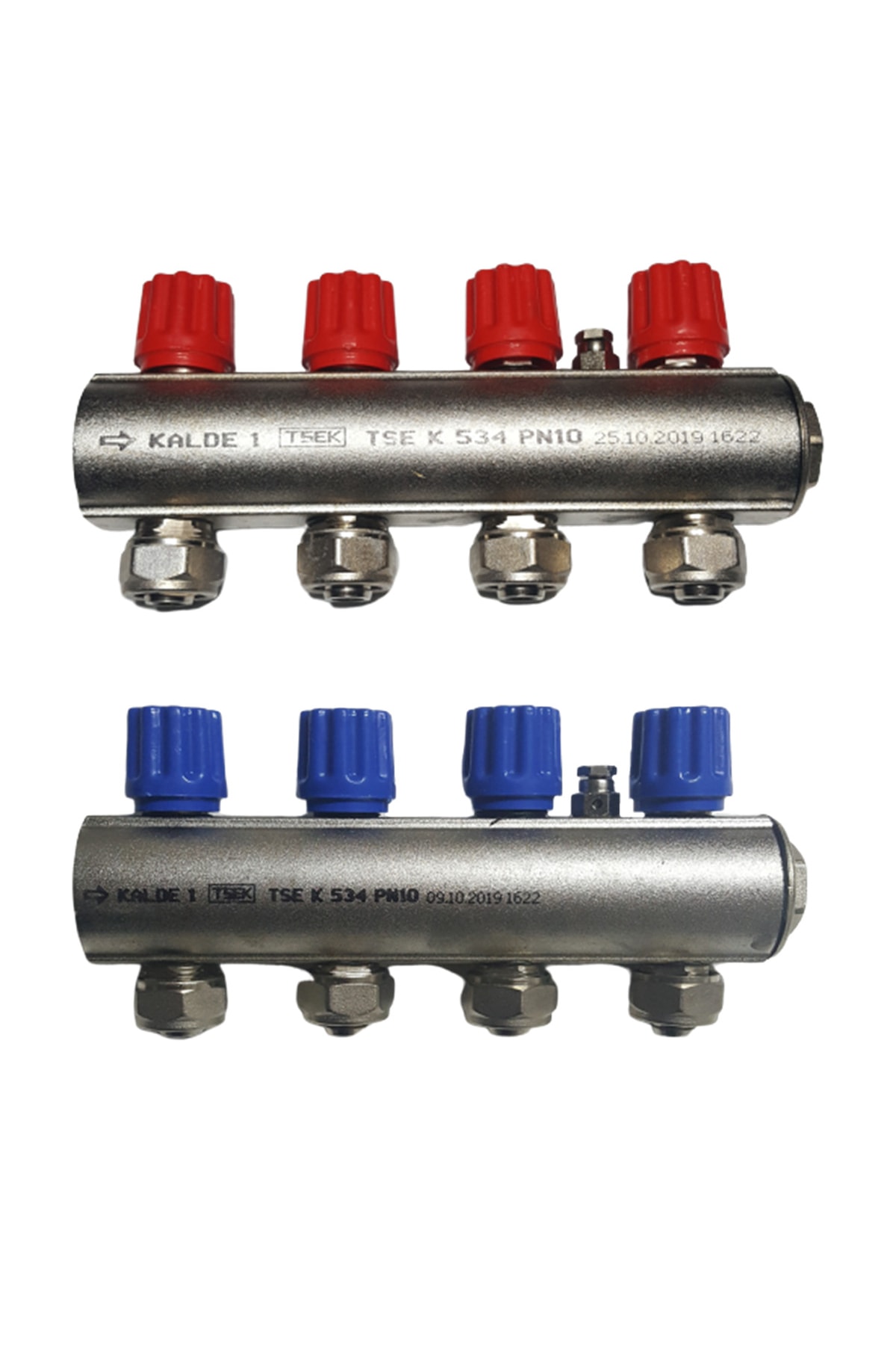 Kollektör Kendinden Vanalı 4 Ağızlı Takım (2 Adet)