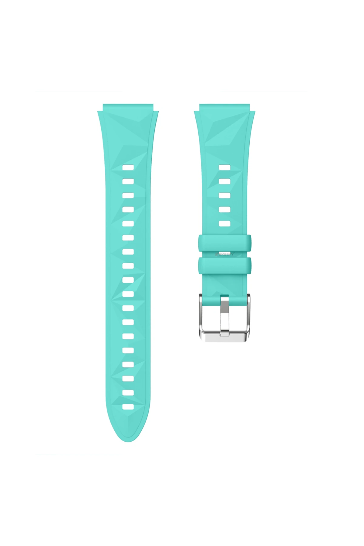 Huawei Watch Gt5 41mm Ile Uyumlu Prism Metal Tokalı Soft Yumuşak Silikon Kordon