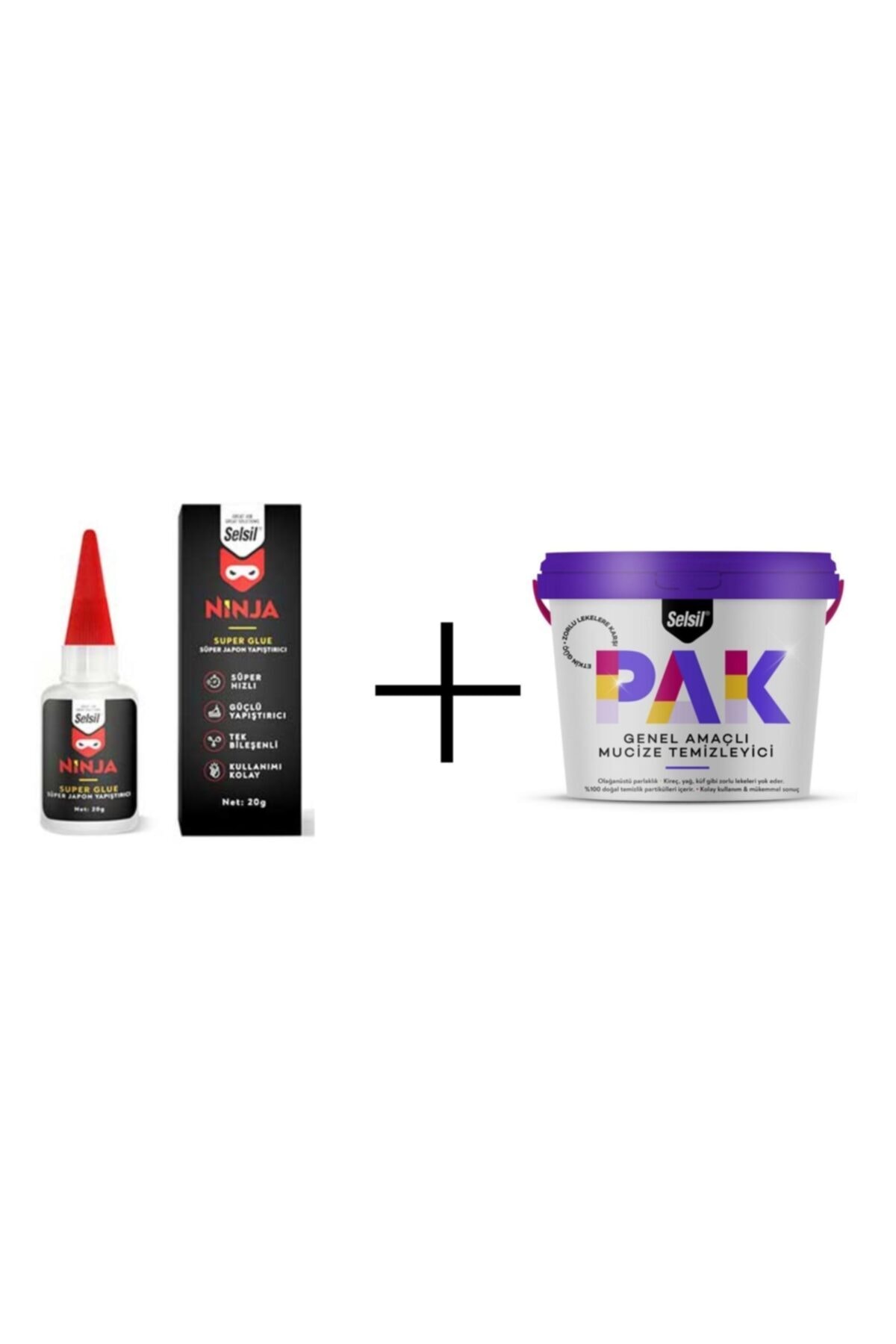 Pak Genel Amaçlı Mucize Temizleyici Ve Ninja Japon Yapıştırıcı 20 Gr.