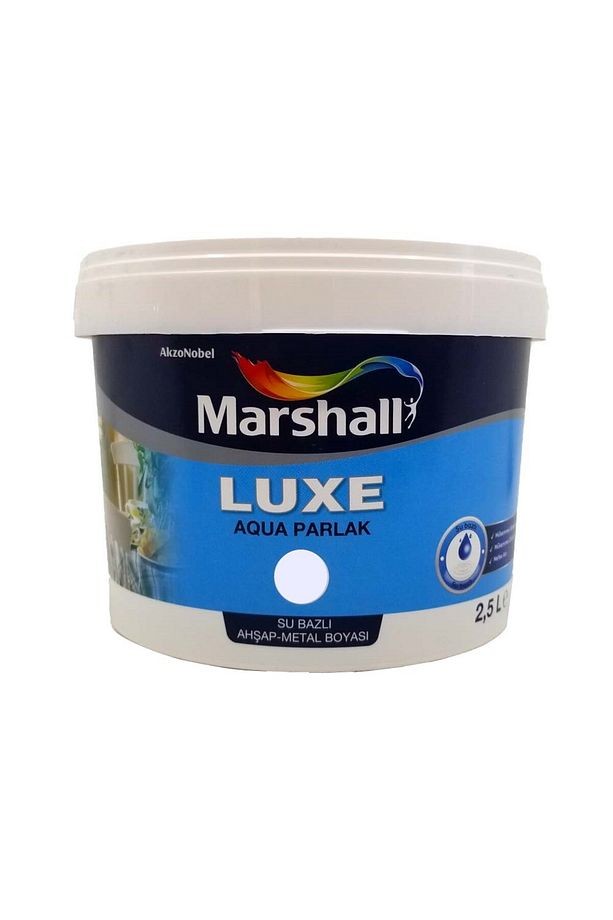 Luxe Aqua Parlak Su Bazlı Boya Ahşap & Metal 2.5 Lt  Antrasit
