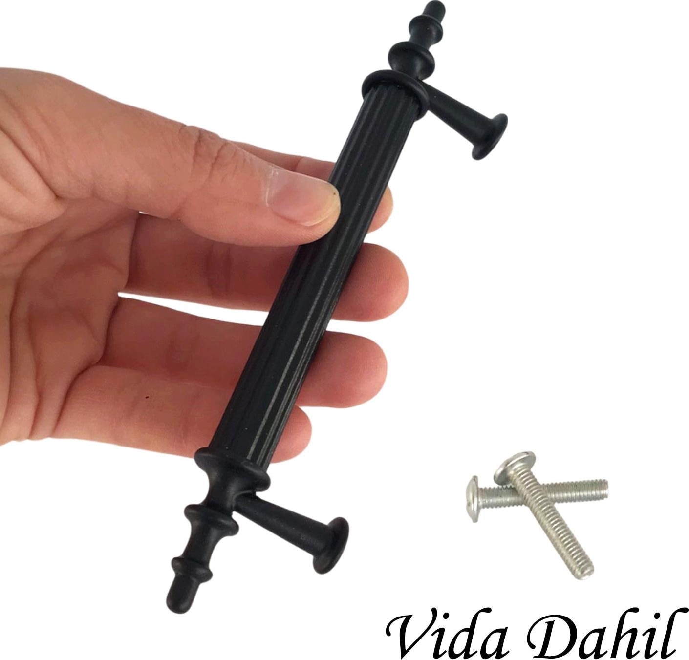 20 Adet Erciyes Kulp Siyah 96 mm Kulp Mobilya Mutfak Dolabı Çekmece Dolap Kapak Kulpu Kulbu Metal Kulpları