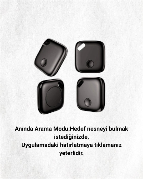 Ios & Android Uyumlu Smart Tag | Uzun Pil Ömrü | Bul Uygulaması ile Entegre Akıllı Takip Cihazı
