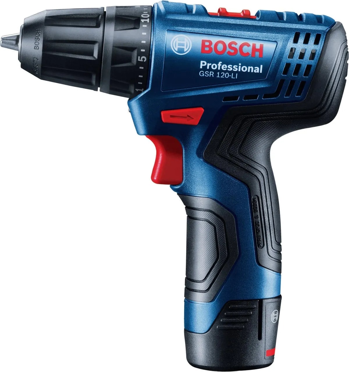 BOSCH Professional GSR 120-LI 2 Ah Çift Akülü Tornavida ve GLI 12V-300 Lamba - 06019G8004