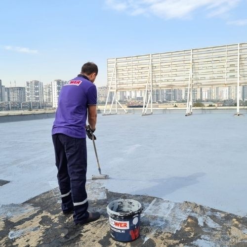 Izower M1 Güçlü Elastomerik Su Yalıtım Kaplaması- Kiremit Rengi - 3,5 kg