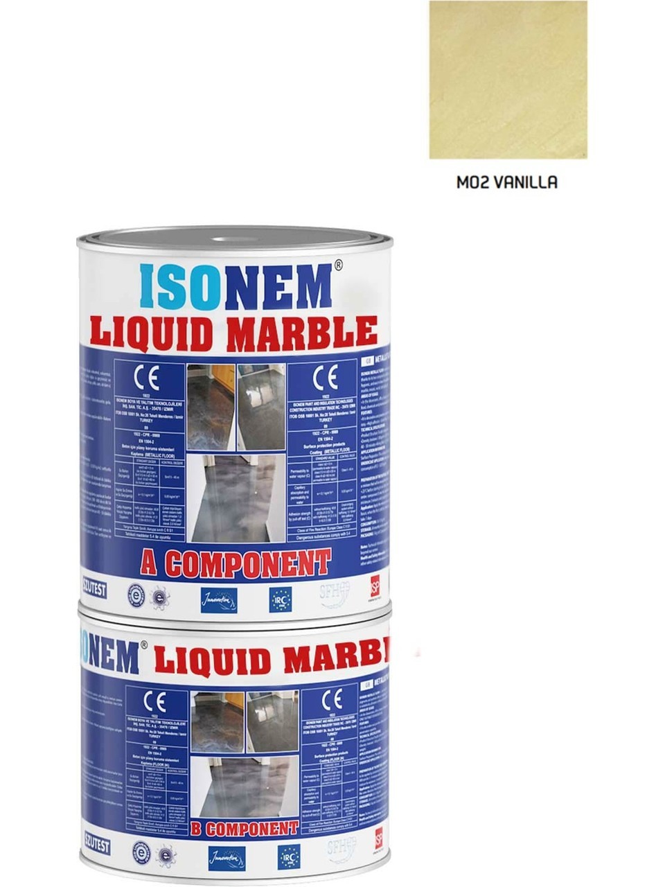 İsonem Liquid Marble Sıvı Mermer 5 kg M02 Vanilla