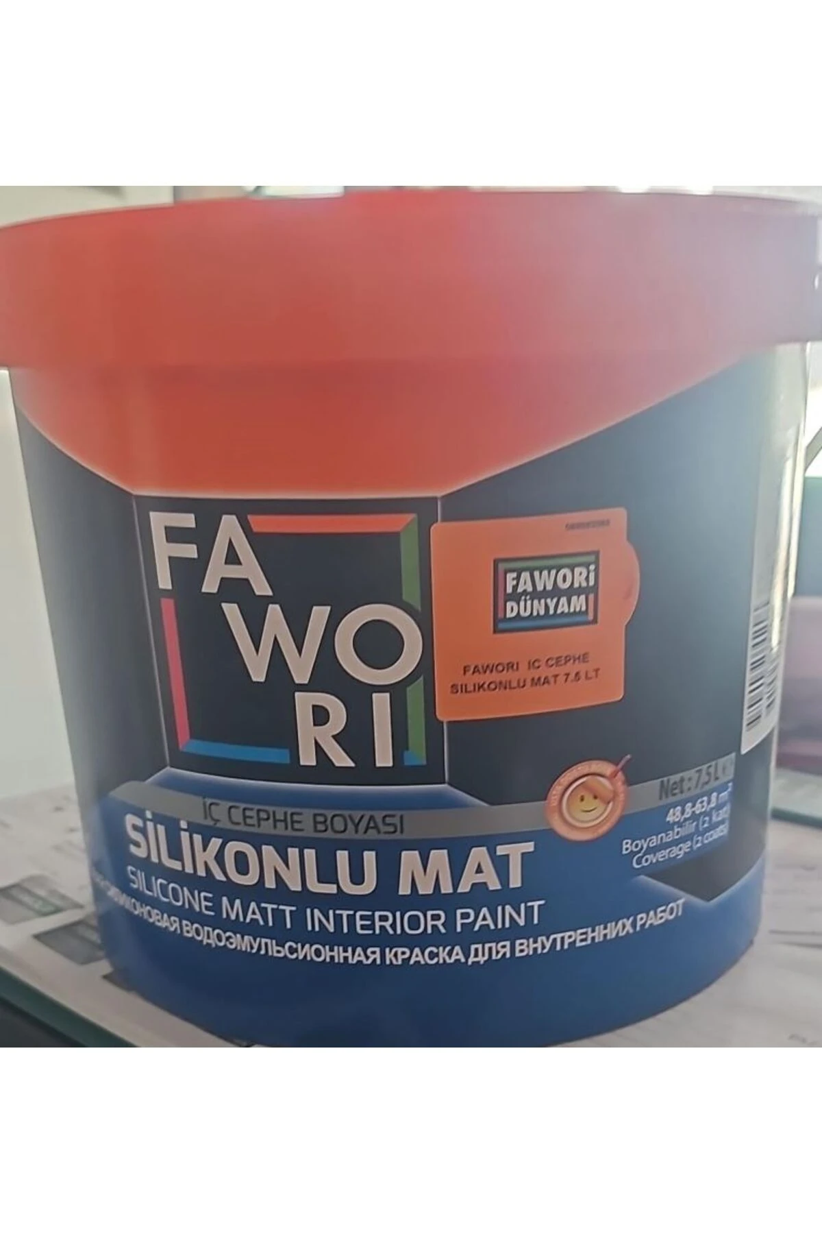 silikonlu boya  7.5kg beyaz