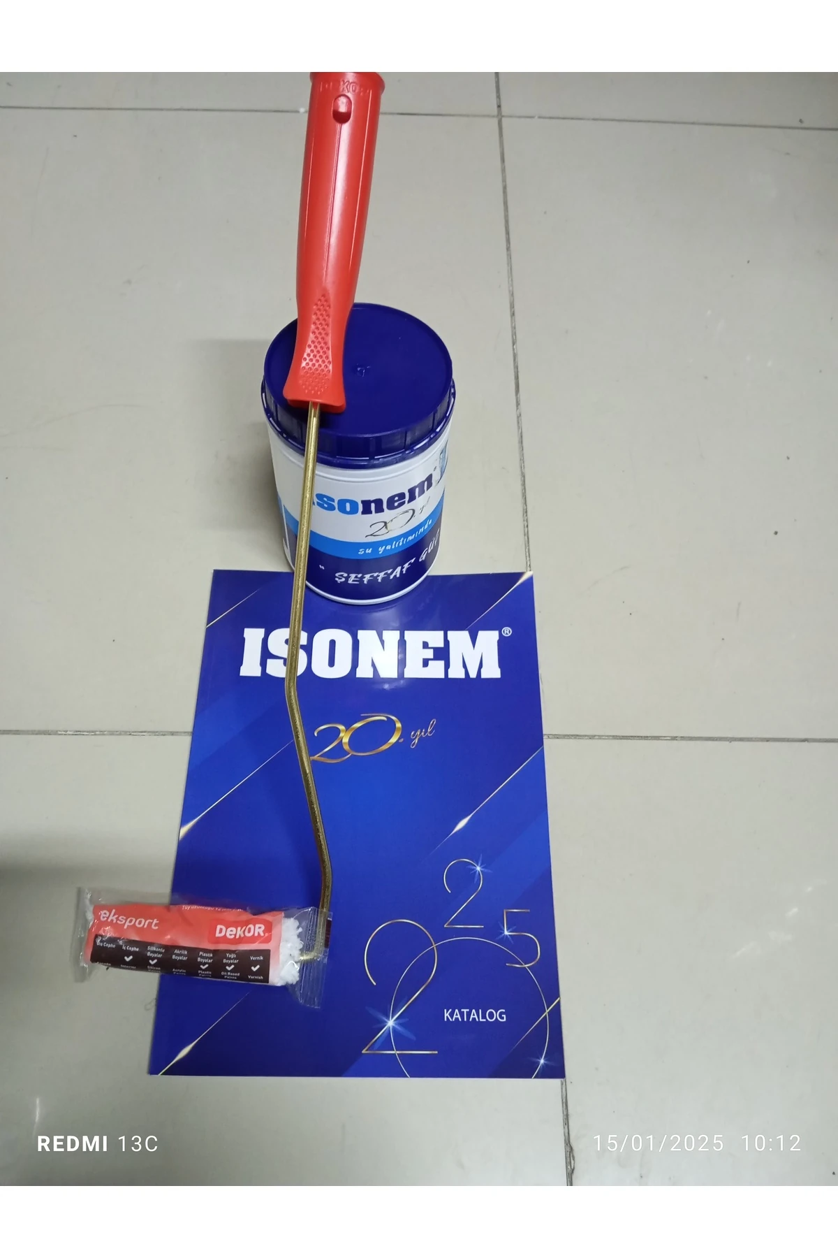 L ŞEFFAF GÜÇ 1 ADT+( 1)ADT DEKOR PARMAK RULO 10 CM