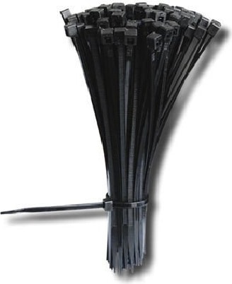 3,6X300 Plastik Cırt Kelepçe Kablo Bağı Siyah 100'LU Paket