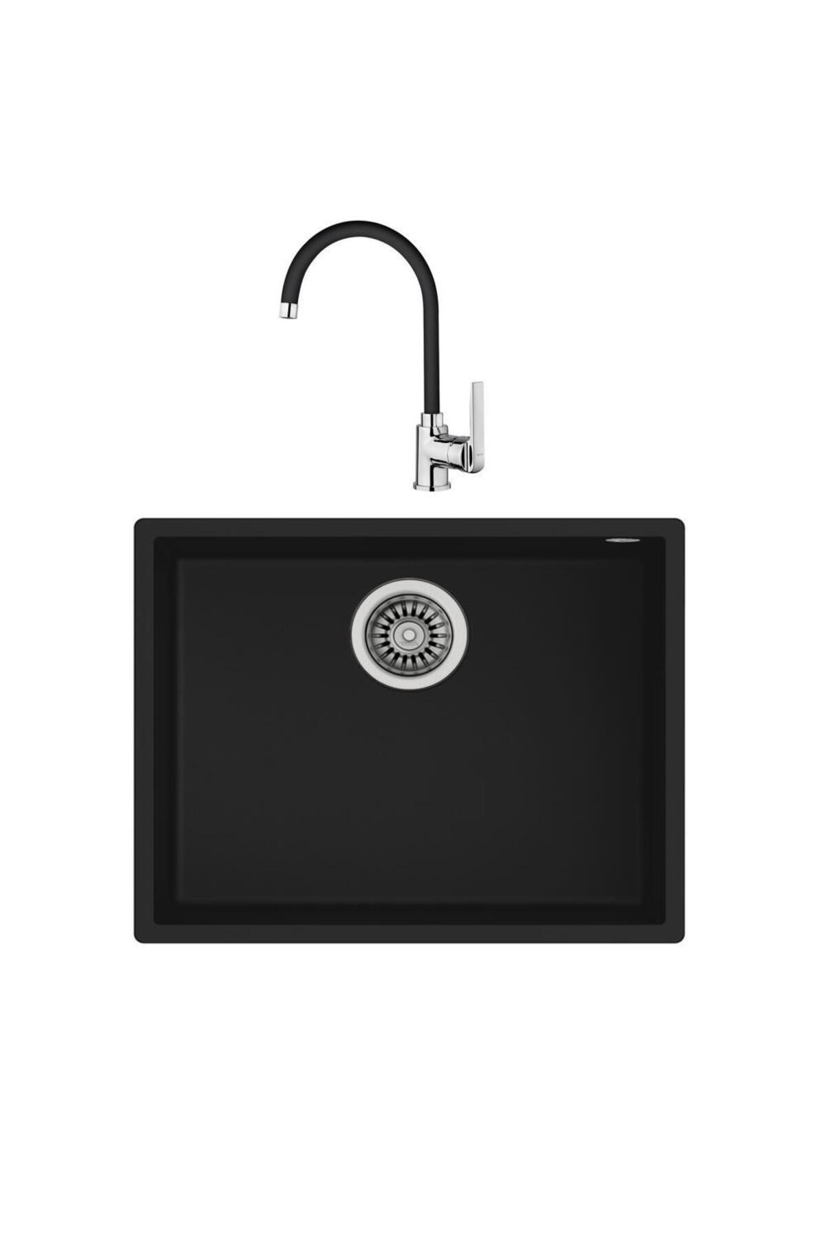 Square 50.40 Siyah Evye + IN 995 Siyah Batarya Set