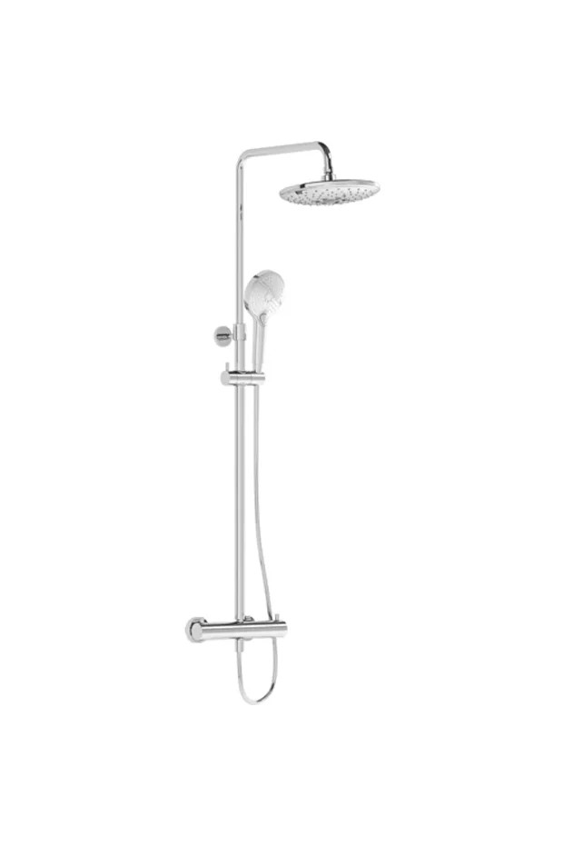AquaHeat Bliss 240 A47205 2F Termostatik Duş Sistemi, Krom