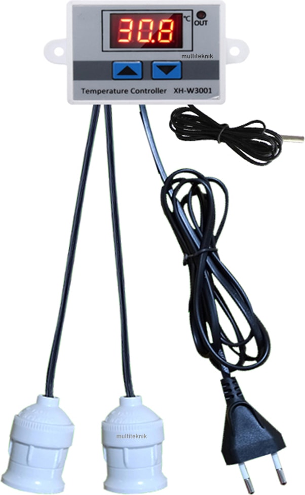 Duylu W3001 Dijital Termostat Kullanıma Hazır Kablolu Fişli
