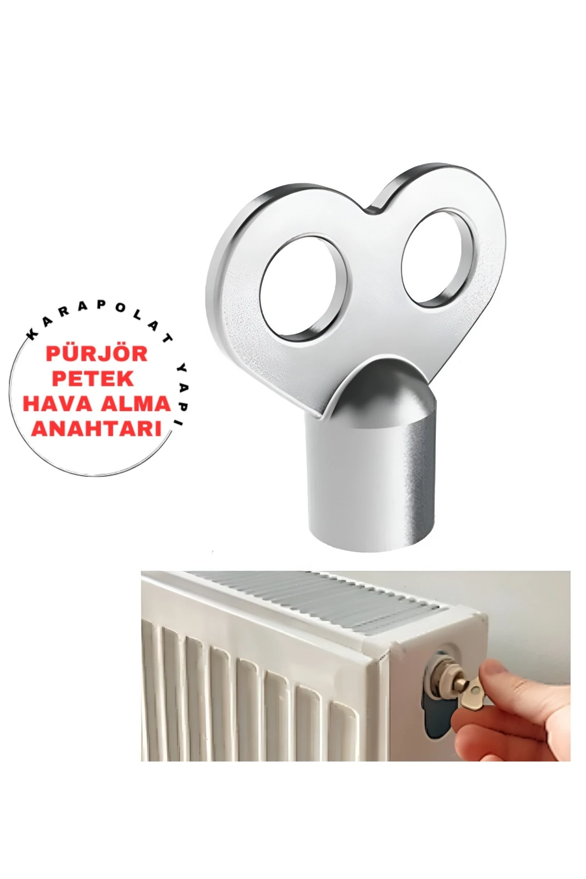 Kalorifer Peteği Hava Alma Alma Purjör Anahtarı, Radyatör Petek Havlupan Hava Alma Anahtarı