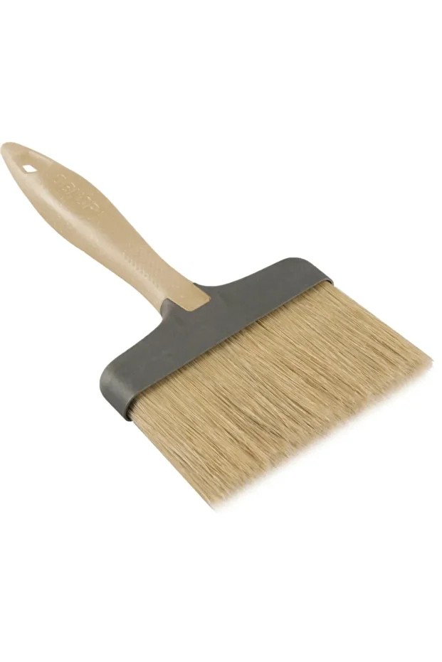 6004 Doğal Kestirme Boya Fırçası Ergonomik Damlatmaz 100 Mm