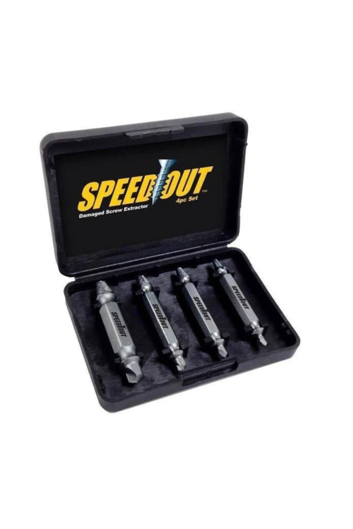 4 Parça Yalama Hasar Görmüş Vida Civata Çıkarıcı Çıkarma Aparatı