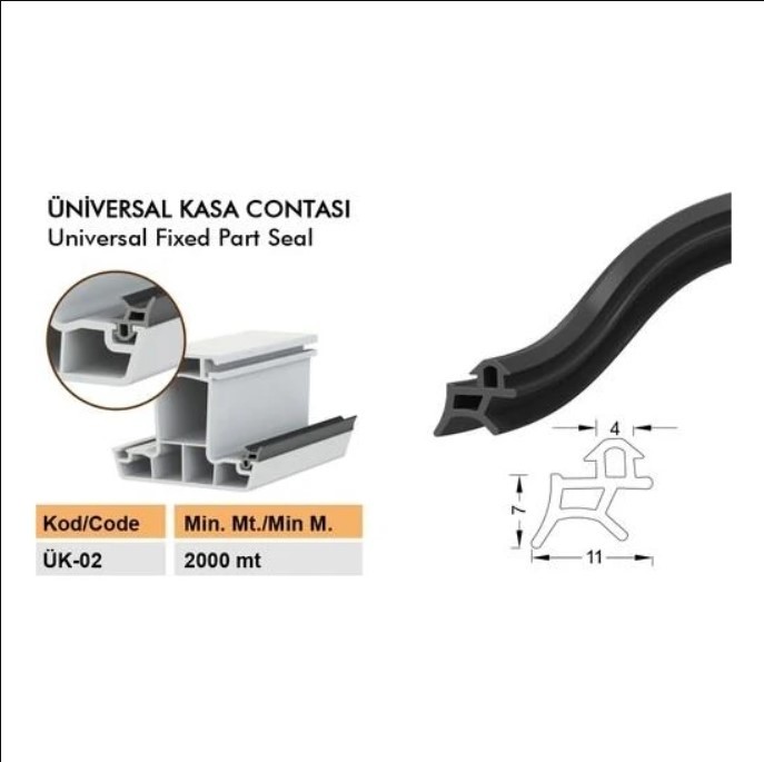Pen Markalarının Kapı Pencere Contası Pvc Fitili 50 Metre Siyah Tüm Standart Pvc Pimapen, Fıratpen, Egepen, Winsa Gibi Markalara Uygun