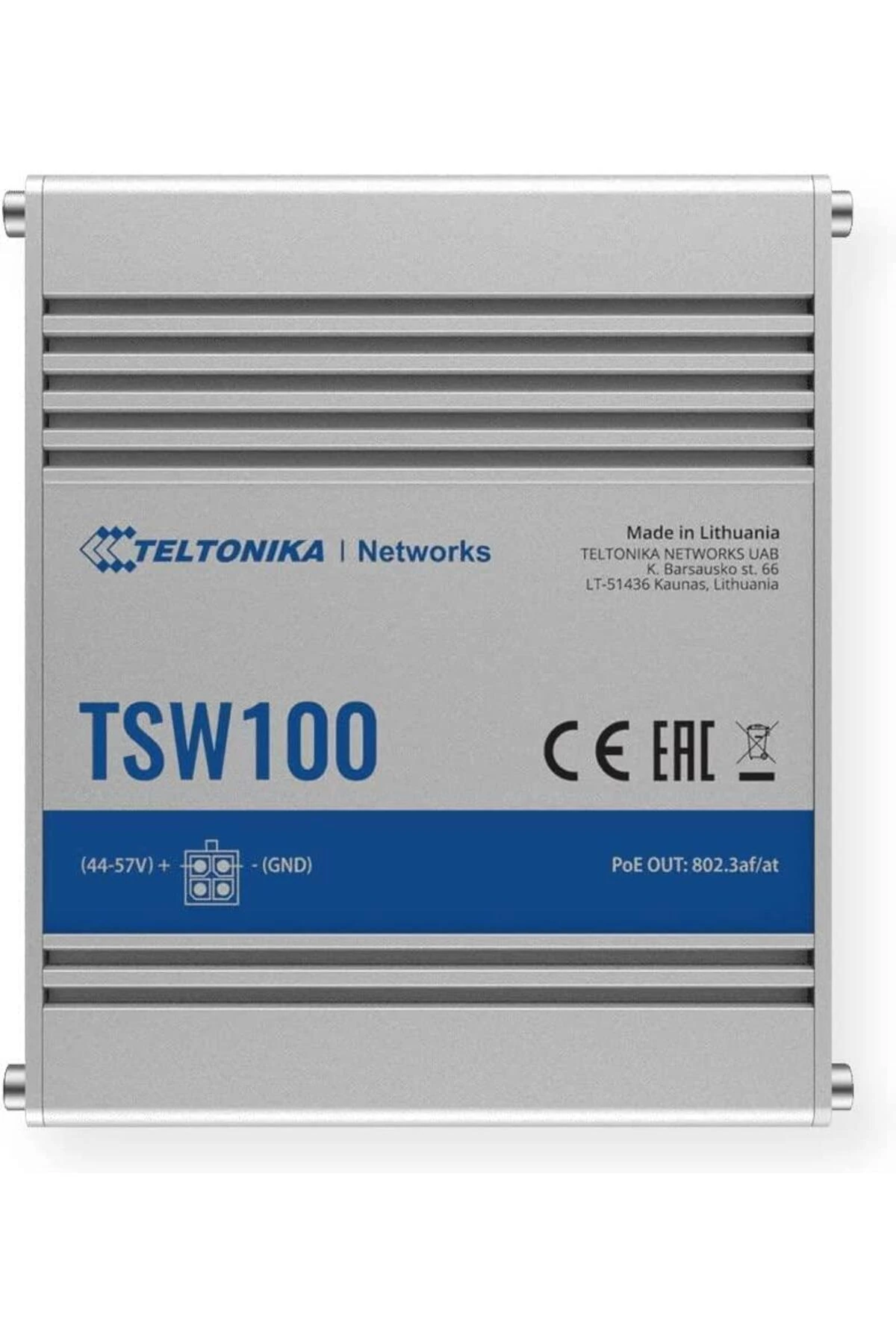 TSW100000030 Model TSW100 Endüstriyel Yönetilmeyen POE+ Anahtarı, AU PSU, 4 x PoE Bağlantı