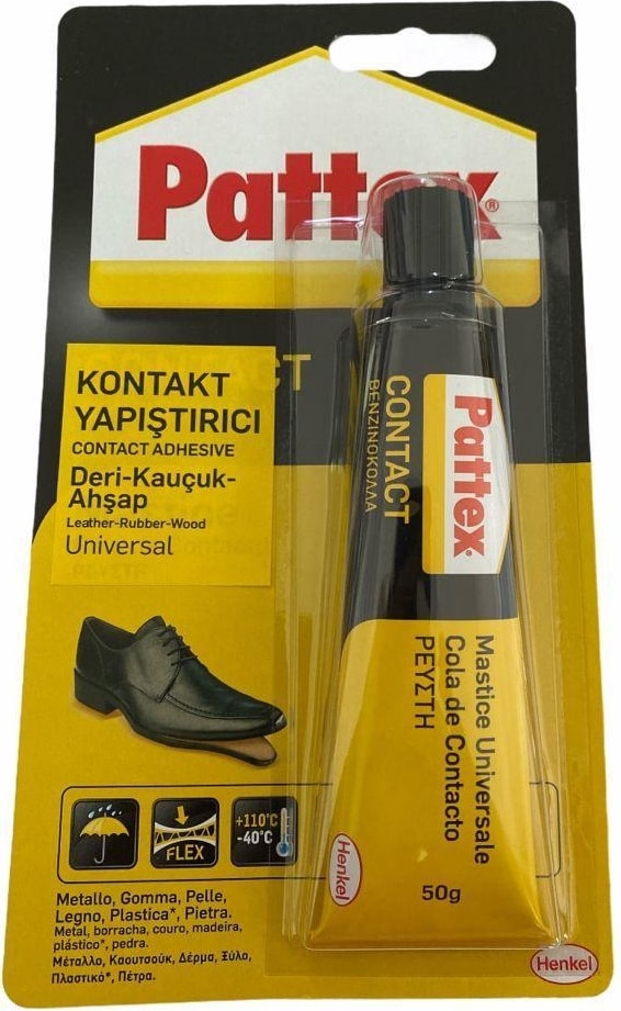 Pattex Deri Kauçuk Ahşap Yapıştırıcı 50 gr