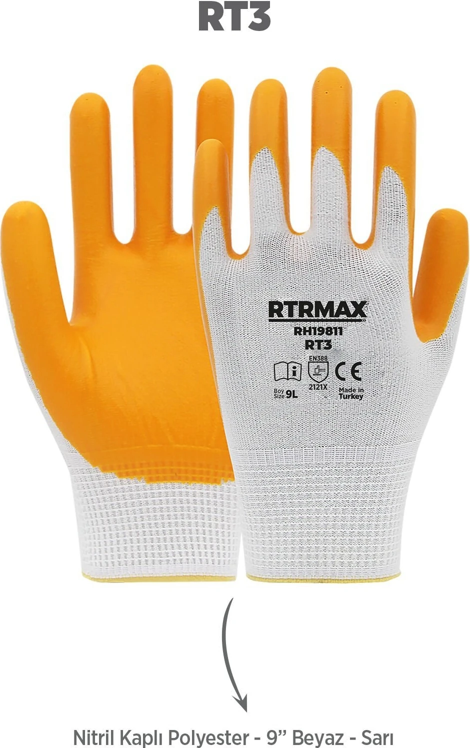 RTM102SET Avuç Taşlama Makinası 4'lü Set - Eldiven-Kesici Disk-Flap Disk