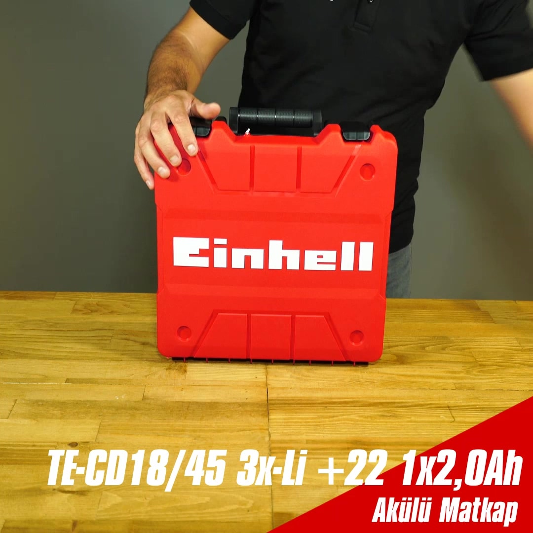EİNHELL Te-cd 18/45 3x Li 22 (1X2,0 AH), Akülü Vidalama - 4513990