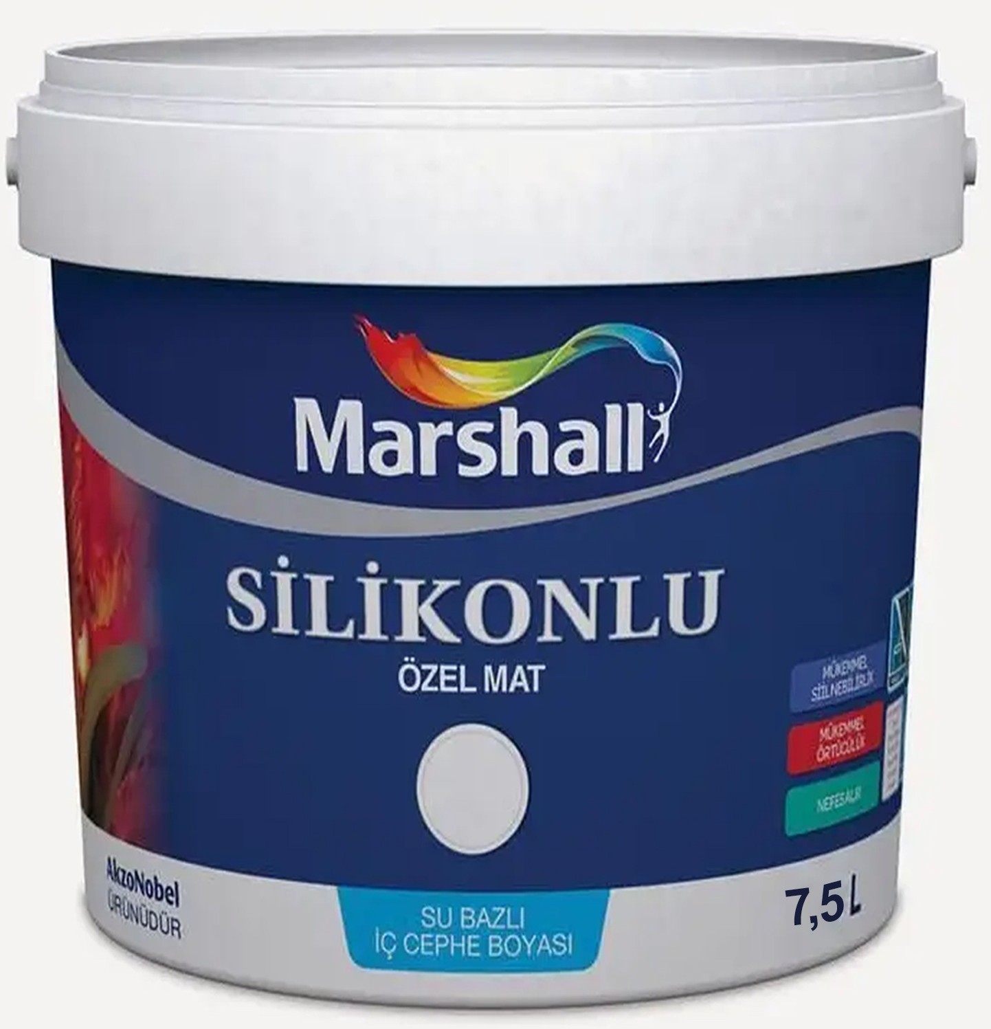 Silikonlu Özel Mat Mor Salkım 7,5 Lt (10 Kg)