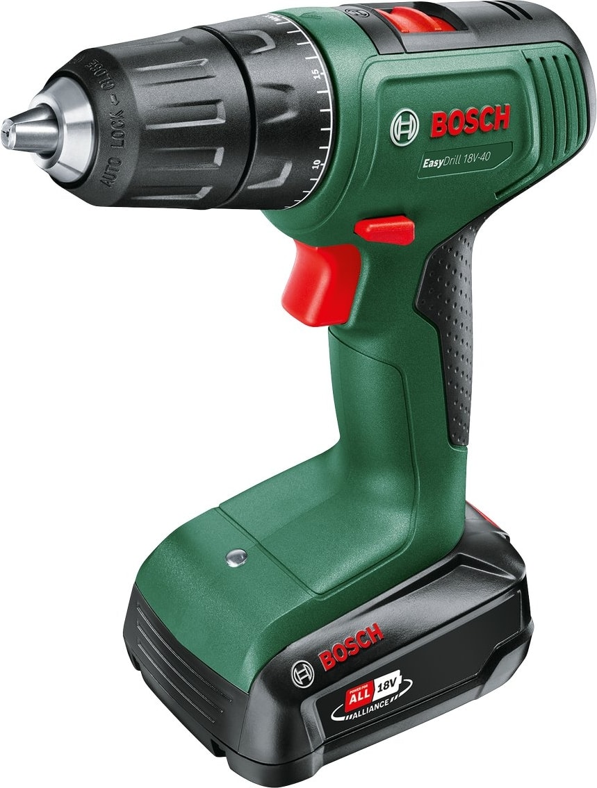 BOSCH Easydrill 18V-40 1.5AH Çift Akü Delme/vidalama + 241 Parça Aksesuar Seti