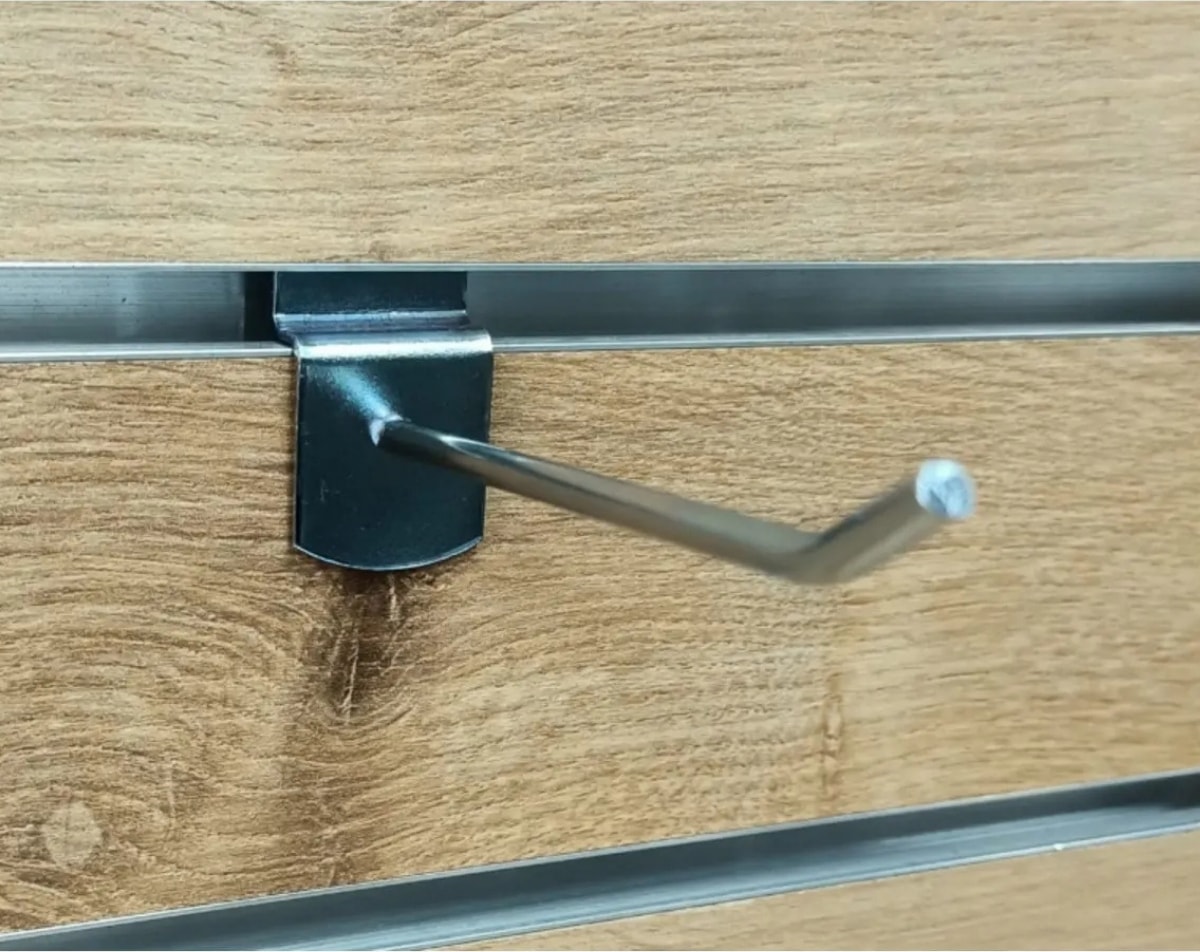 25 Adet Kanallı Pano Kancası 20 cm - Askı Kanca Raf Askısı Raf Aksesuar Tel Askı Raf Kancası