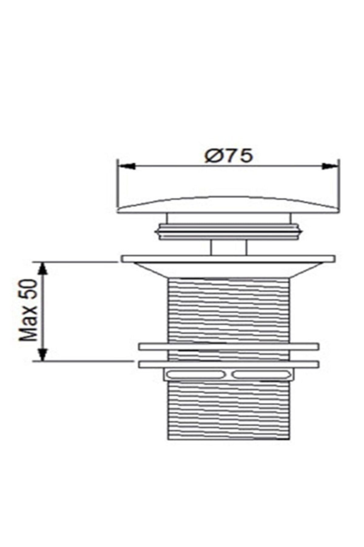 Basmalı Deliksiz Sifon Üst Takım Krom 740772