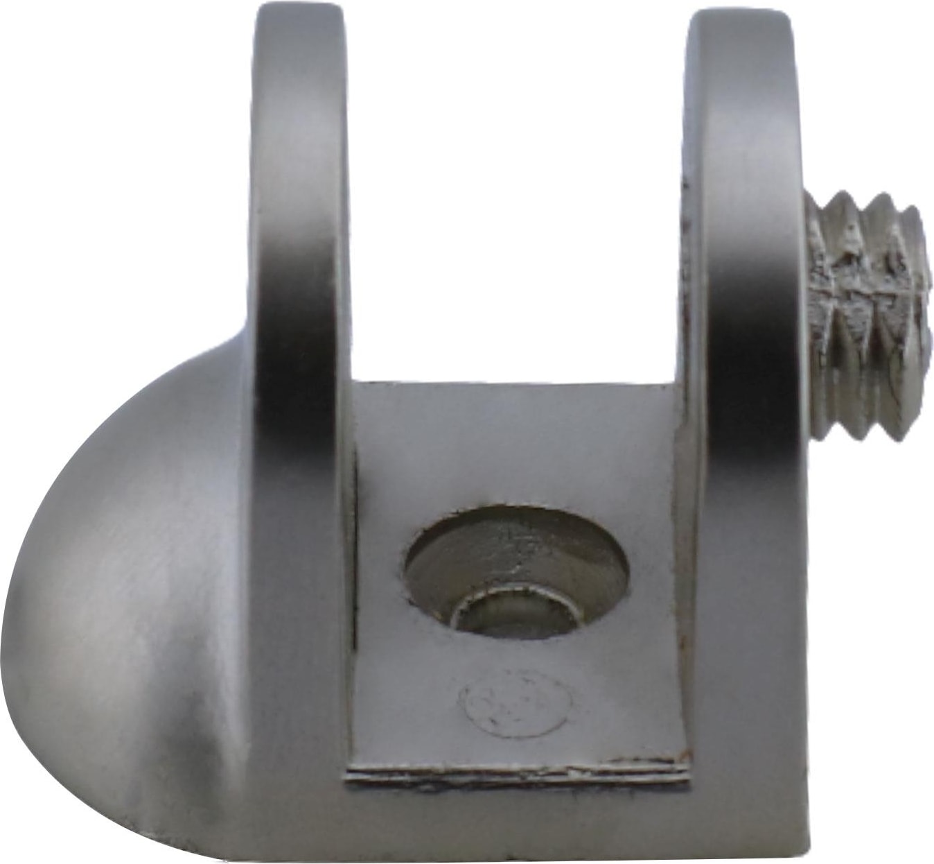 Cam Tutucu Ahşap Raf Tutucu Cam Etejeri Metal U Tipi Vidalı Saten (4 Adet)