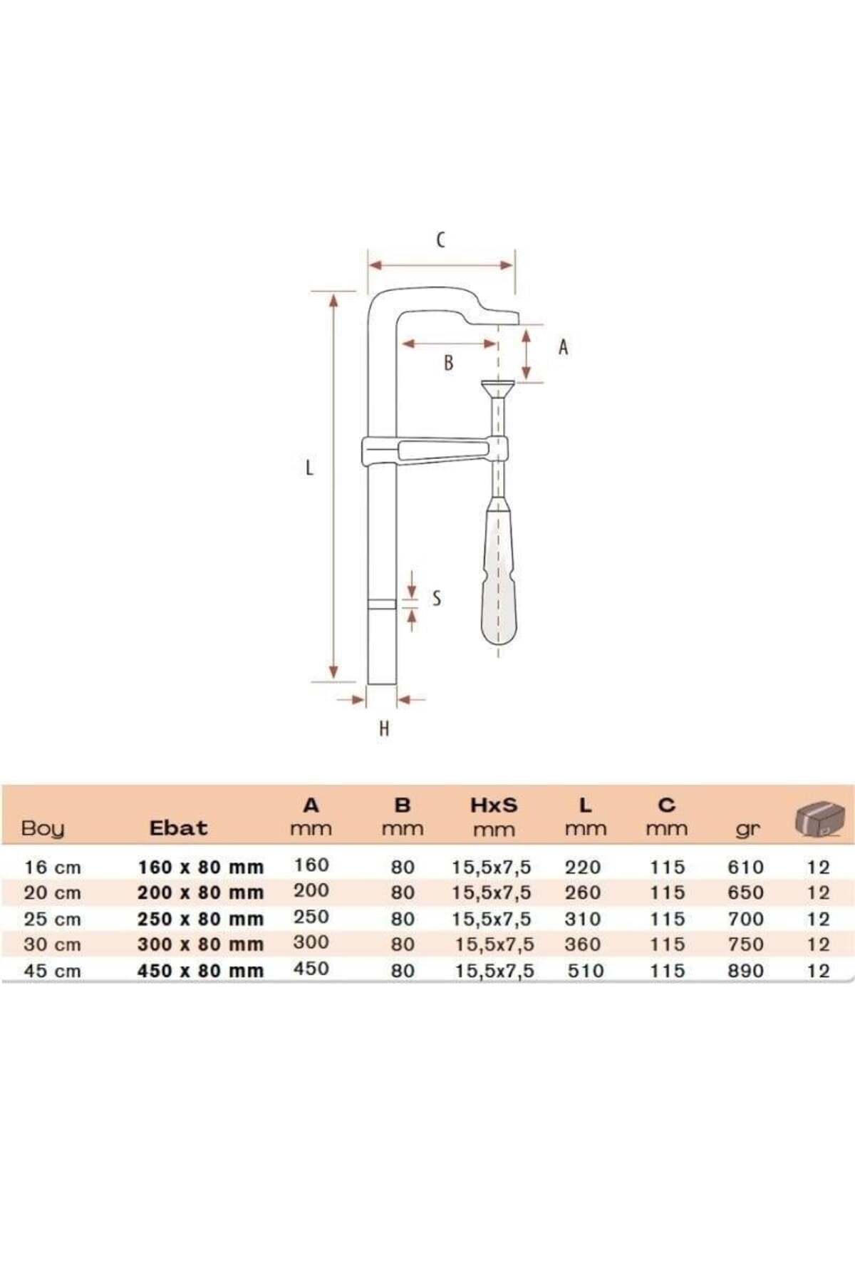 RİCO Küçük Işkence Dövme Çelik 25 Cm 250x80 Mm