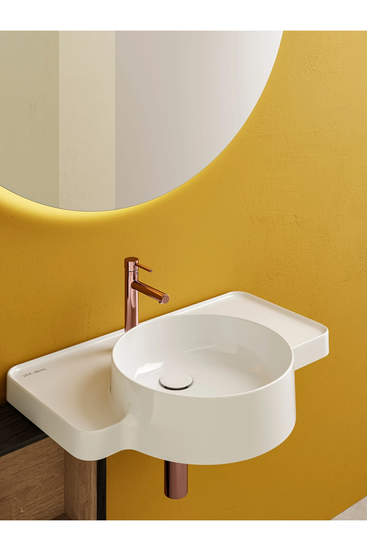 Origin A4512326 Lavabo Sifonu, T Tipi, Bakır