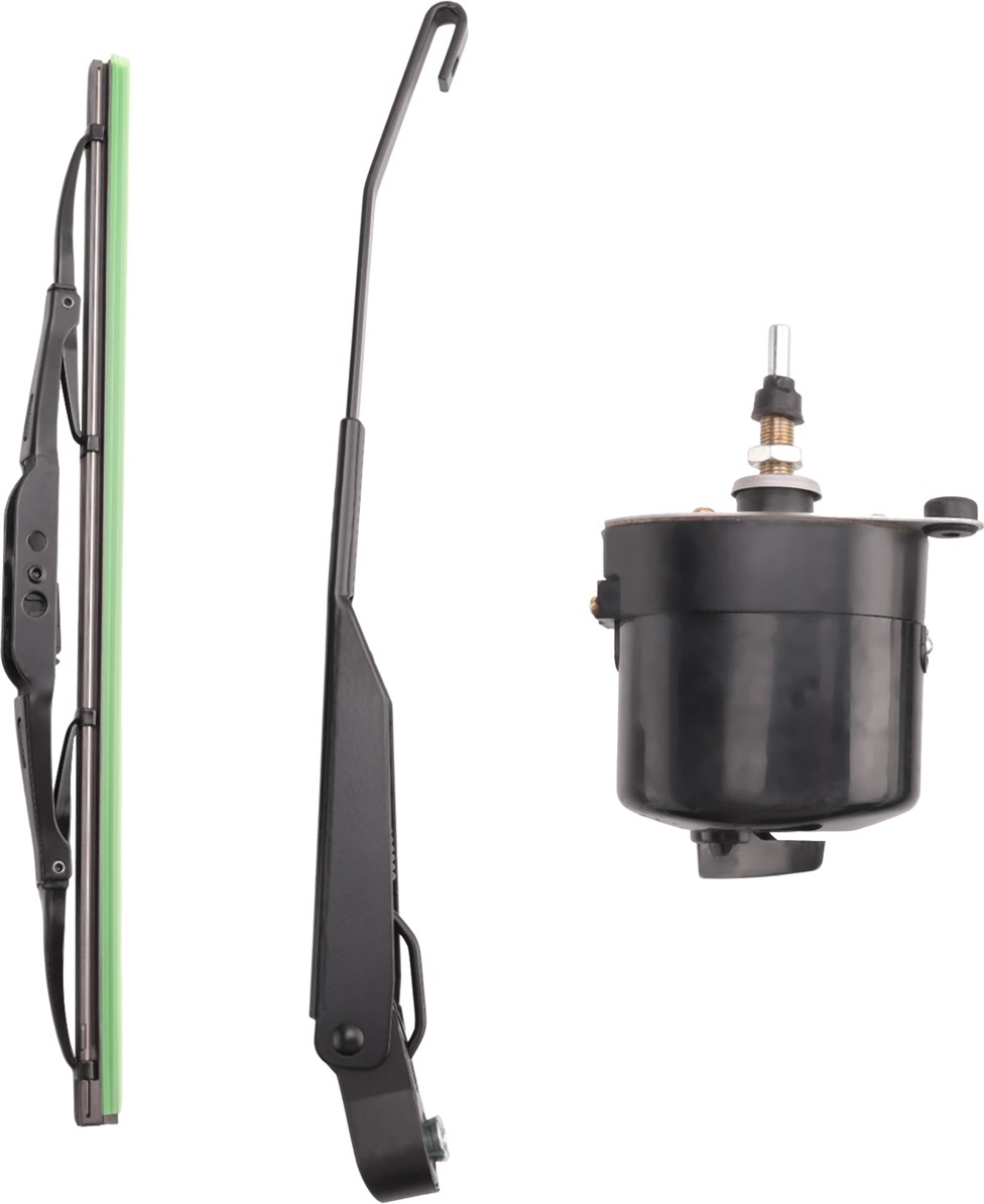 Willys Jeep Traktör 01287358 7731000001 Için Kol ve Bıçaklı 12V Evrensel Ön Cam Silecek Motoru (Yurt Dışından)