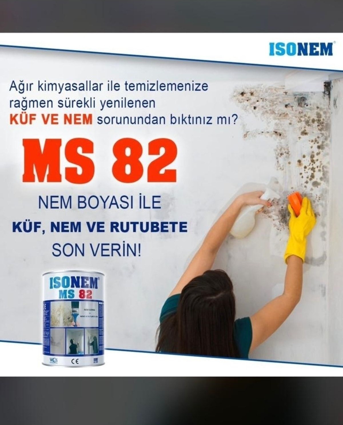 Luxury Beyaz Ms 82 Nem ve Rutubet Boyası 5 kg 1 Adet