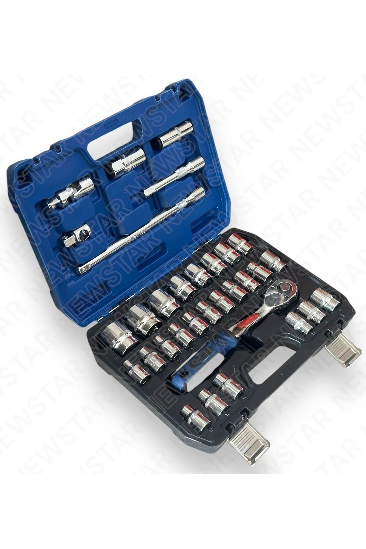 Tam Profesiyonel Germany 72 Diş Cırcır 32 Parça Lokma Takımı Oto Tamirci Tam Set 1/2