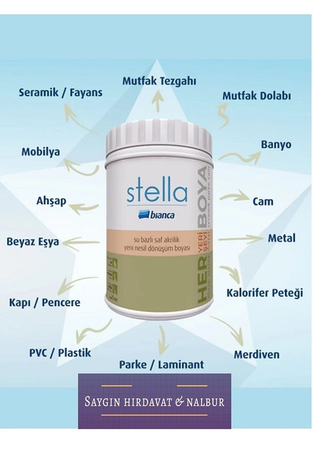 Stella Tezgah Boyama Seti Mermer Efektli