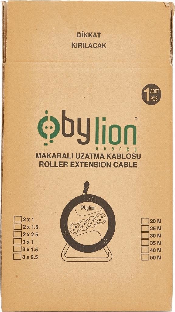 20 Metre 3 X 2,5 mm Seyyar Makaralı Uzatma Kablosu