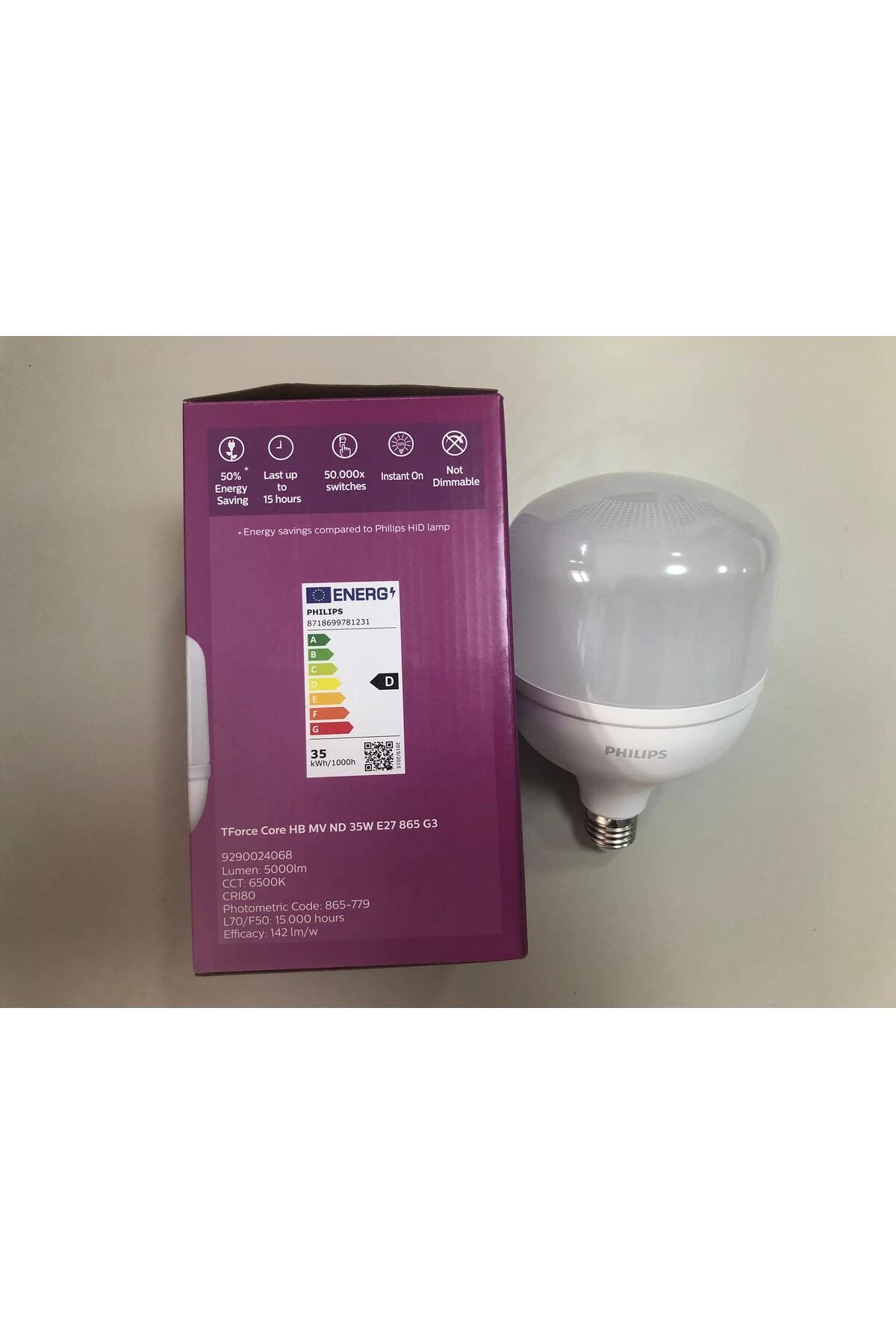 TrueForce Core E 27 35W LED LAMBA 5000 LÜMEN 6500KELVİN BEYAZ 193X118X118mm