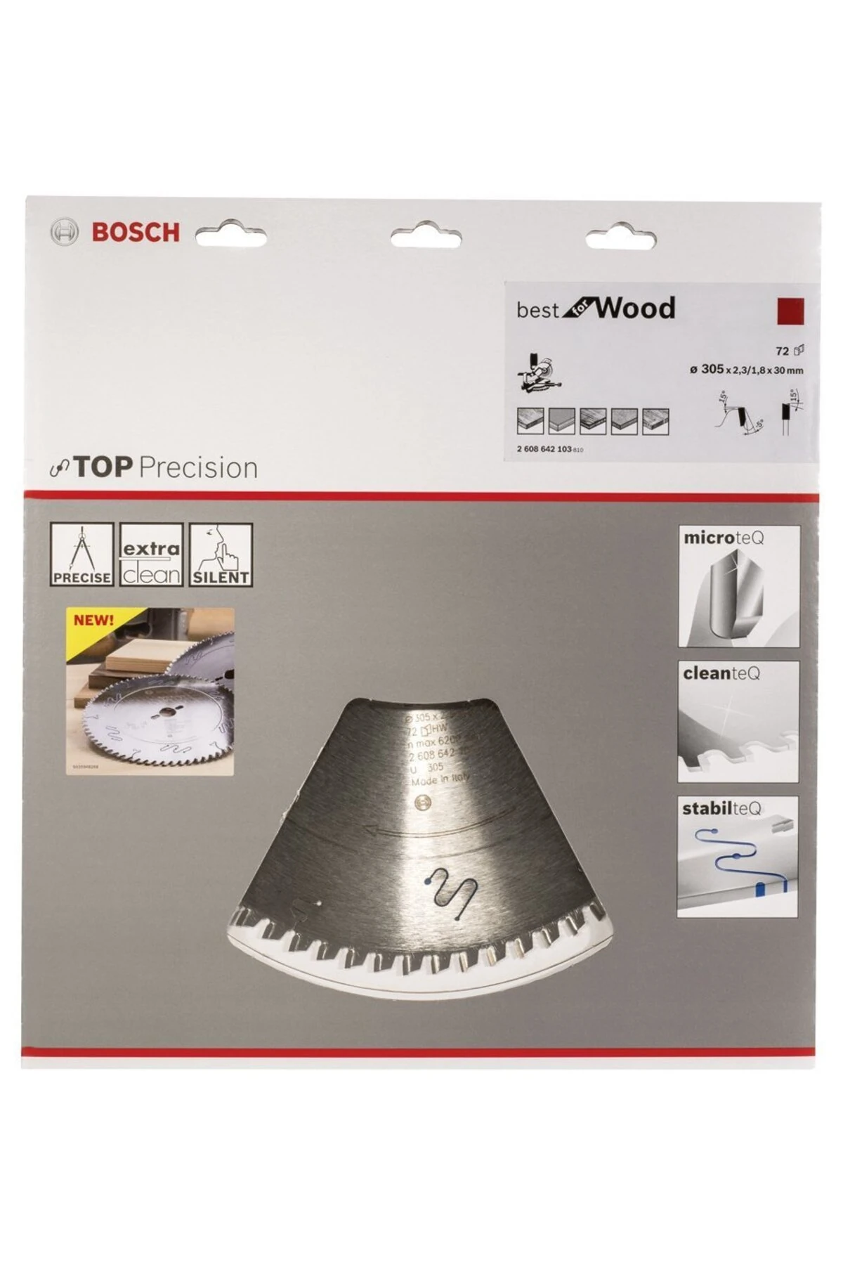 - Best Serisi Hassas Kesim Ahşap için Daire Testere Bıçağı 305*30 mm 72 Diş