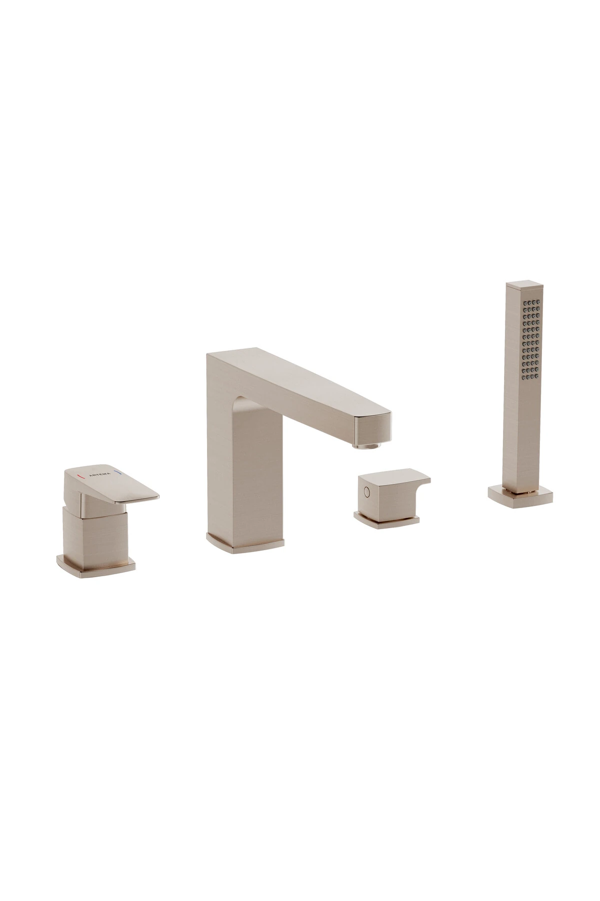 Root Square A4275734 Küvet Bataryası, 4 Delikli, Fırçalı Nikel